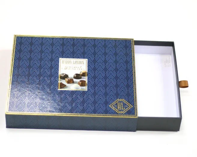 Vlastní dárková krabička zásuvky se stuhou