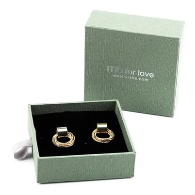 Vlastní logo Kraft Bílé černé růžové náušnice papír šperky šperky krabice náhrdelník zásuvka krabice kartonové šperky balení